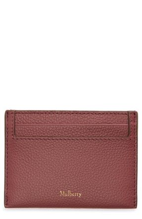 Mulberry Leather Card Case in Pink Scrumpy at Nordstrom