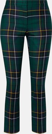 Alexander McQueen Pantaloni regular in lana a quadri