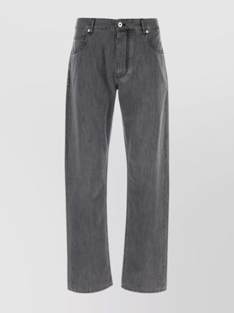 Bottega Veneta straight leg denim trousers with belt loops