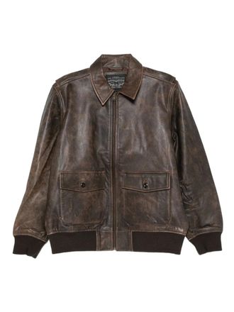 Levi's leather coat - men - Leather - M - Brown