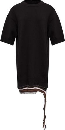 Maison Margiela Abito corto con effetto vissuto - Nero