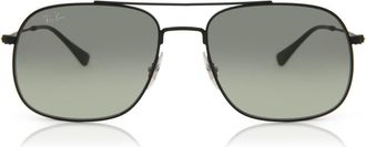 Ray-Ban RB3595 901411 Mens Sunglasses Black Size 59