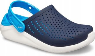 OEM Zuecos Crocs Literide Para Ni&ntilde;os 205964 C12eu 2930 Azul Marino Y Blanco