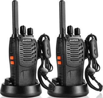 OEM Walkie-talkie Profesional Bf-88x, Radio Bidireccional De Largo Alcance De 16 Canales Con Cargador Usb Y Auricular, Ideal Para Que Los Ni&ntilde;os Jueguen Y 