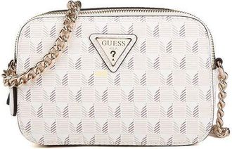 Guess Womens Crossbody Bag Stone Logo Polyurethane - Crossbody-Bags