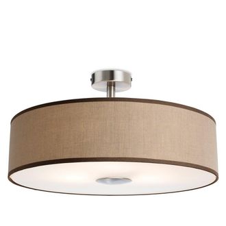 Netlighting Madison 3 Light Semi Flush Light Taupe E27
