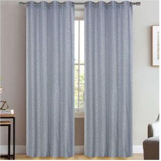 Trade Shop Trade Shop - Tenda Velia Cuori Pannello Singolo 8 Borchie Porta Finestra Bastone 140x280 Cm