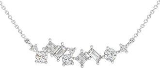 Pompeii3 1Ct TW Diamond Mixed Fancy Shape Designer Necklace 14k Gold Lab Grown Pendant