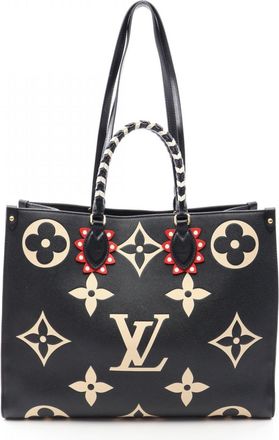 Louis Vuitton Black Multi-Color Monogram Empreinte Handbag Tote Bag (Pre-Owned)