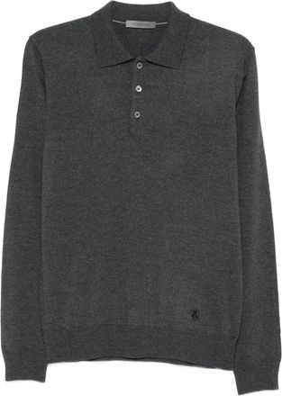 Corneliani Polo a maniche lunghe - Grigio