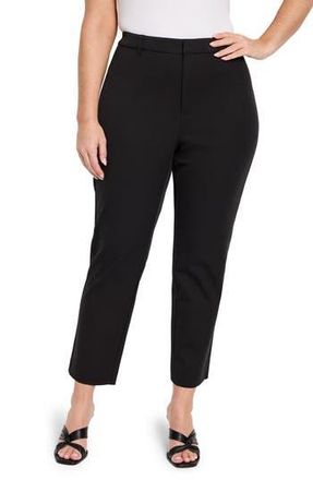 Nic+Zoe Copley Ankle Straight Leg Pants in Black Onyx at Nordstrom Rack, Size 16W