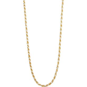 Argento Vivo Rope Chain Necklace in Gold at Nordstrom