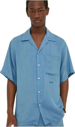 Msgm Msgm, Heren, Overhemden, Blauw, Maat: XL