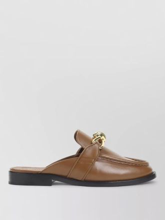 Bottega Veneta astaire leather mules loafer style knot