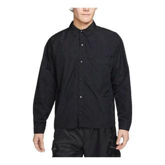 Nike Sportswear Tech Pack Woven Long-sleeve Shirt Black DX0206-010