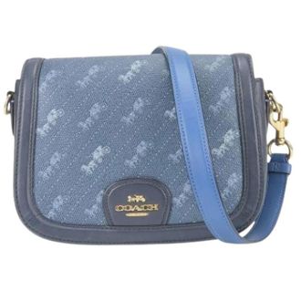 Coach Pre-owned Shoulder bag - Dames - Pre-owned - Blauw - Maat: ONE Size
