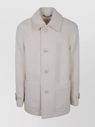 Dries Van Noten wool single breasted midi coat