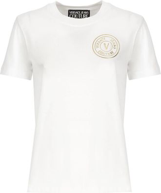Versace Jeans Couture V-emblem Crewneck Jersey T-shirt