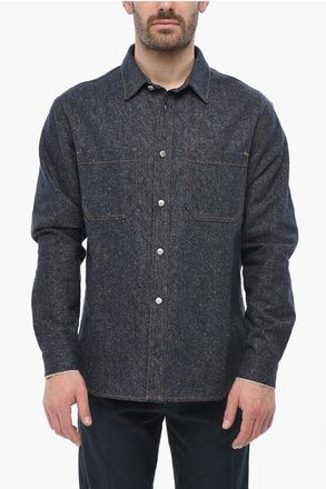 Dior HOMME Silk Overshirt With Concealed Buttoning size 40