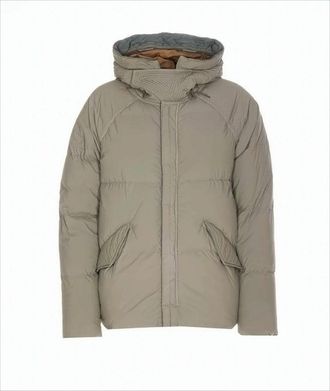 Ten c Quilted Down Jacket With High Collar
