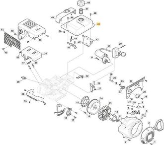 STIGA Sports Dep&oacute;sito De Gasolina Original Stiga Para Motor Lc 170 Fds 118551311/0