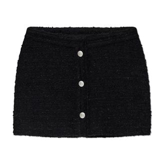 Misbhv Misbhv, Rokken, Dames, Zwart, XS, Tweed, Tweed rok