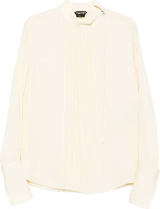 Tom Ford Top met hoge hals - Beige