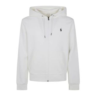 Polo Ralph Lauren Double-Knit Zip-Up Hoodie - Heren - Sweatshirts & Hoodies - Wit - Maat: XL Katoen