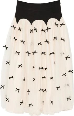 Never Fully Dressed Rokken, Dames, Wit, XS, Polyester, Monika Skirt