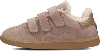 Toral Shoes Beige Su&egrave;de Sneakers met Bontvoering - Dames - Sneakers - Beige - 37 EU - Su&egrave;de - Schoenen