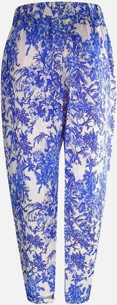LOréal Inoa Womens Inoa Fashion Blue Orchird Blue Floral Tuxedo Trousers - Size: 10