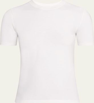 Michael Kors Stretch Viscose Short-Sleeve Sweater