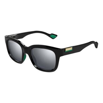 Gucci Vierkante Zonnebril - Heren - Zonnebrillen - Zwart - 53 MM - Accessoires