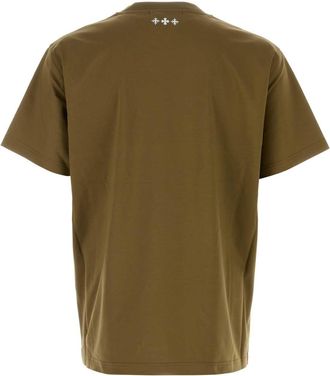 Tatras Mens Army Green Cotton T-Shirt Khaki Exterior Exterior: T-shirts And Polos