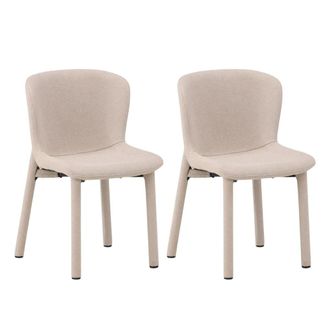 Venture Design 2er-Set Boucl&eacute;-Polsterst&uuml;hle Astoria, beige