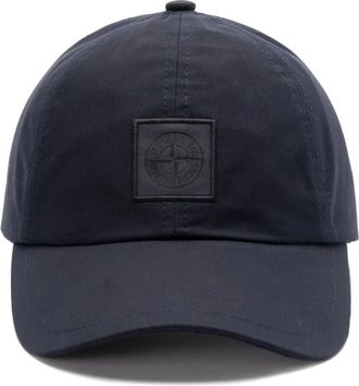 Stone Island Cappello con applicazione Compass - Blu