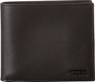 Tumi Delta - Global Center Flip ID Passcase Mens Wallet Black 1, Full Grain leather/Nappa