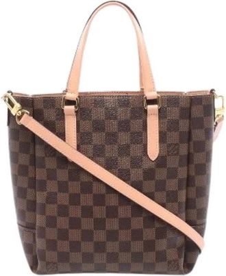 Louis Vuitton Pre-owned Belmont NV BB Venus Damier 2way Tote Bag - Dames - Vintage Shopper - Bruin - ONE Size - Leer - Vintage