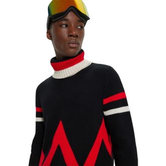 HUGO BOSS Mens Turtle Neck Long Sleeve Sweater in Black - Size X-Large