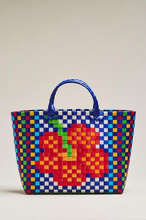 Farm Rio Multi-Colored Woven Tote Bag