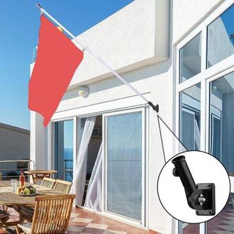 OEM Soporte Para M&aacute;stil De Bandera - Soporte Para M&aacute;stil De Bandera - M&aacute;stil De Bandera Ajustable - Para Decoraci&oacute;n De Banderas - Negro