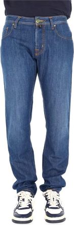 Jacob Cohen Bard Limited Edition Jeans - Heren - Regular Fit Jeans - Blauw - W32 - Katoen - Jeans