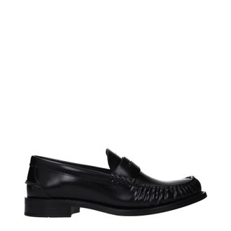 Prada Damens Leder-Loafer Schwarz