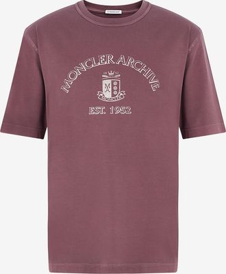 Moncler T-Shirt aus Jersey mit Rundhals und Logo