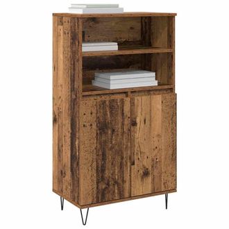 Berkfield Home Highboard with Shelf with Storage with Door Brown Engineered wood