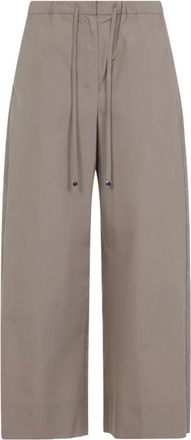 Max Mara Dames, Broeken, Beige, Maat: XS Katoen