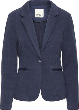 Ichi Ihkate Blazer - Dames - Blazers - Blauw - 2XL - Leer - Jassen