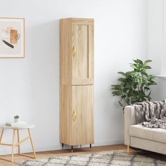 vidaXL Furniture Limited - Aparador De Madera Contrachapada Roble Sonoma