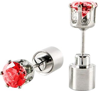 Generic 7 Pairs Led Illuminated Earrings Glowing Light Up Earrings Studs Women Led Luminous Rhinestone Stud Earrings Dazzling Earrings Stainless Multi-Color G