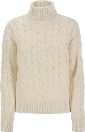 Brunello Cucinelli White Cashmere Womens Sweater
